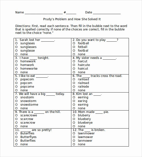 Test Plan Template Word New Spelling Test Template 14 Download Free Documents In