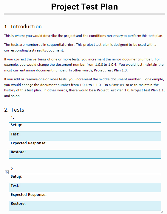 Test Plan Template Word New Word 2010 Template Table Generation Stack Overflow