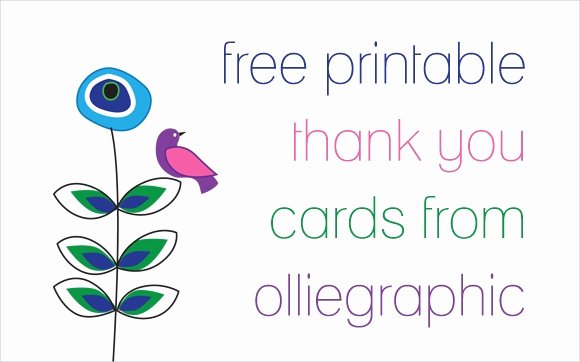 Thank You Cards Template Fresh 9 Printable Thank You Card Templates Free Sample