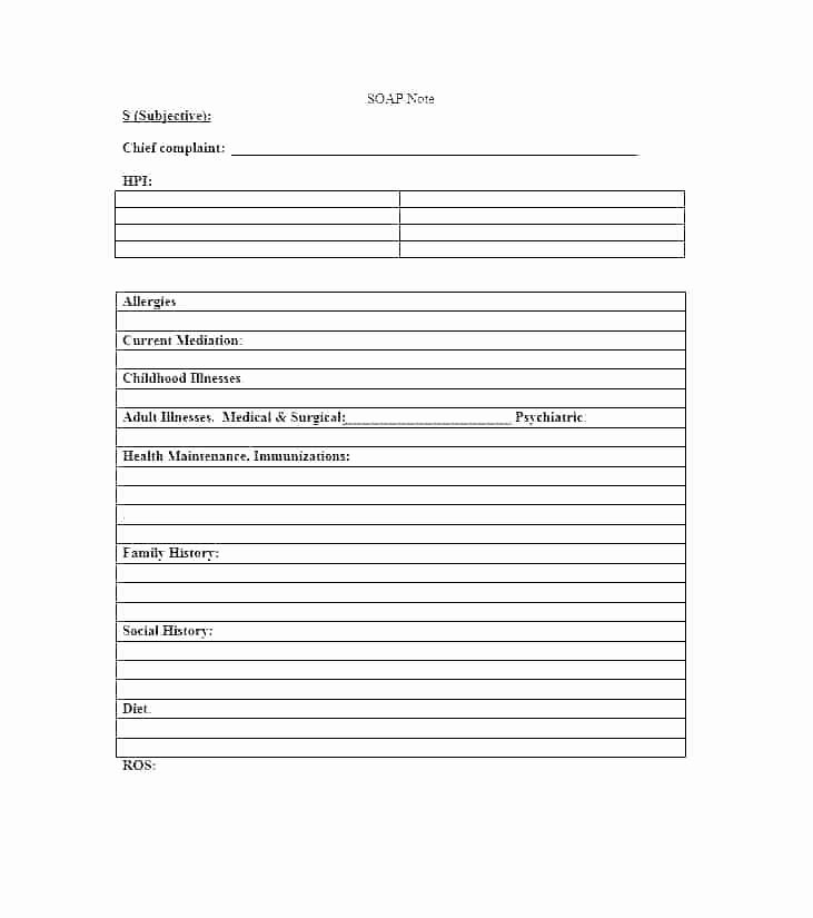 Therapy Progress Note Template Free Awesome Nurses Notes Template Printable soap Note Ruler Mm Massage