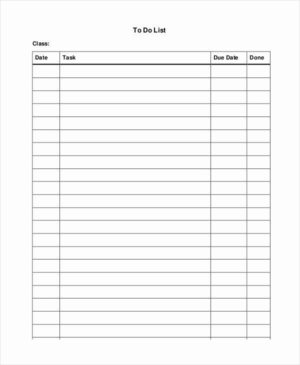 Things to Do List Template New to Do List 13 Free Word Excel Pdf Documents Download