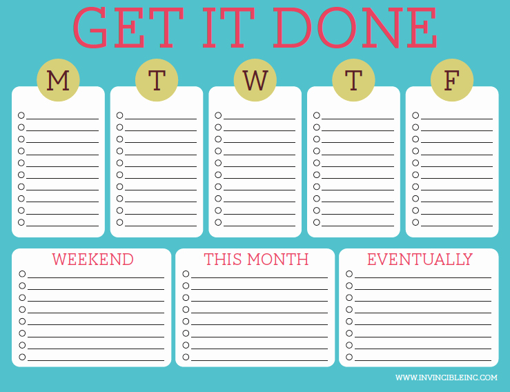 Things to Do Lists Template Elegant organization and Time Management Part 2 Make A to Do List