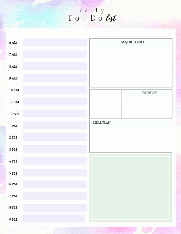 Things to Do Lists Template Lovely Printable Daily to Do List Template to Get Things Done