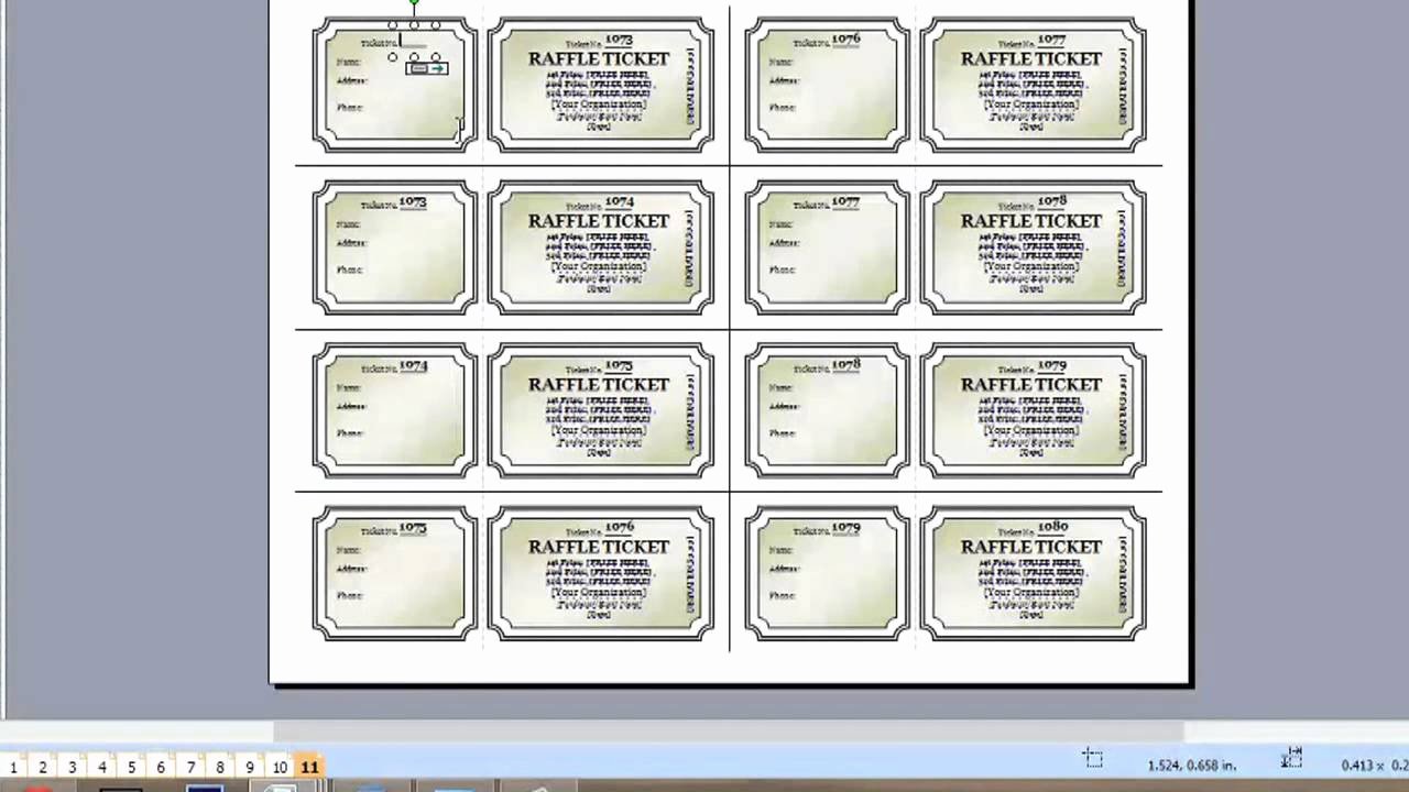 Ticket Template for Pages Luxury How to Add More Pages for A Raffle Ticket In Microsoft