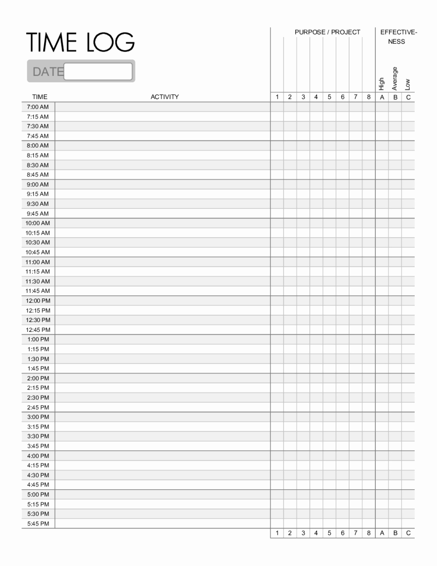 Time Management Log Template Best Of 2018 Time Management Fillable Printable Pdf &amp; forms