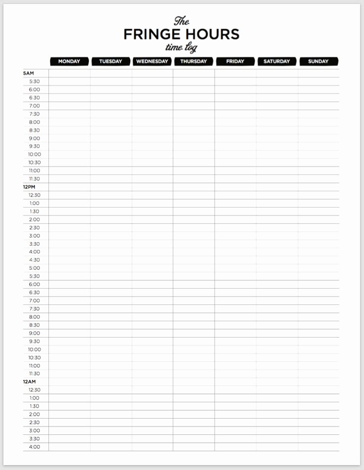 Time Management Log Template Lovely 25 Best Ideas About Hourly Planner On Pinterest