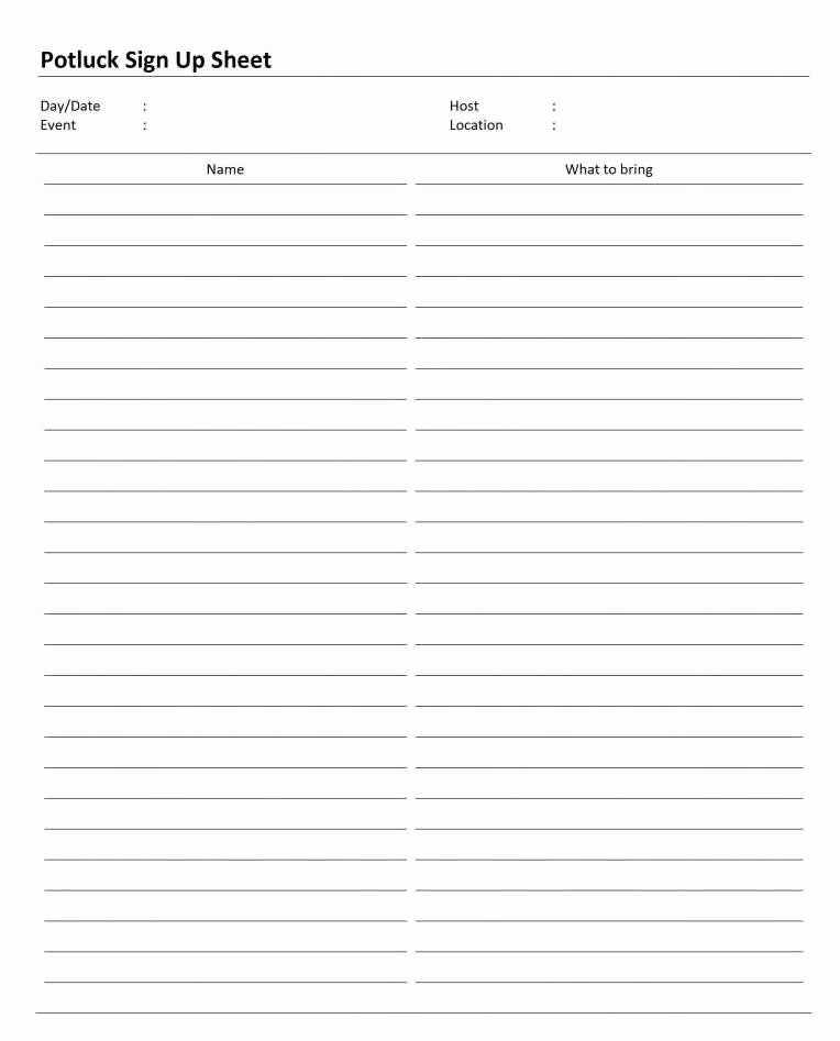 Time Sign Up Sheet Template Fresh 92 Printable Time Slot Sign Up Sheet Template Examples