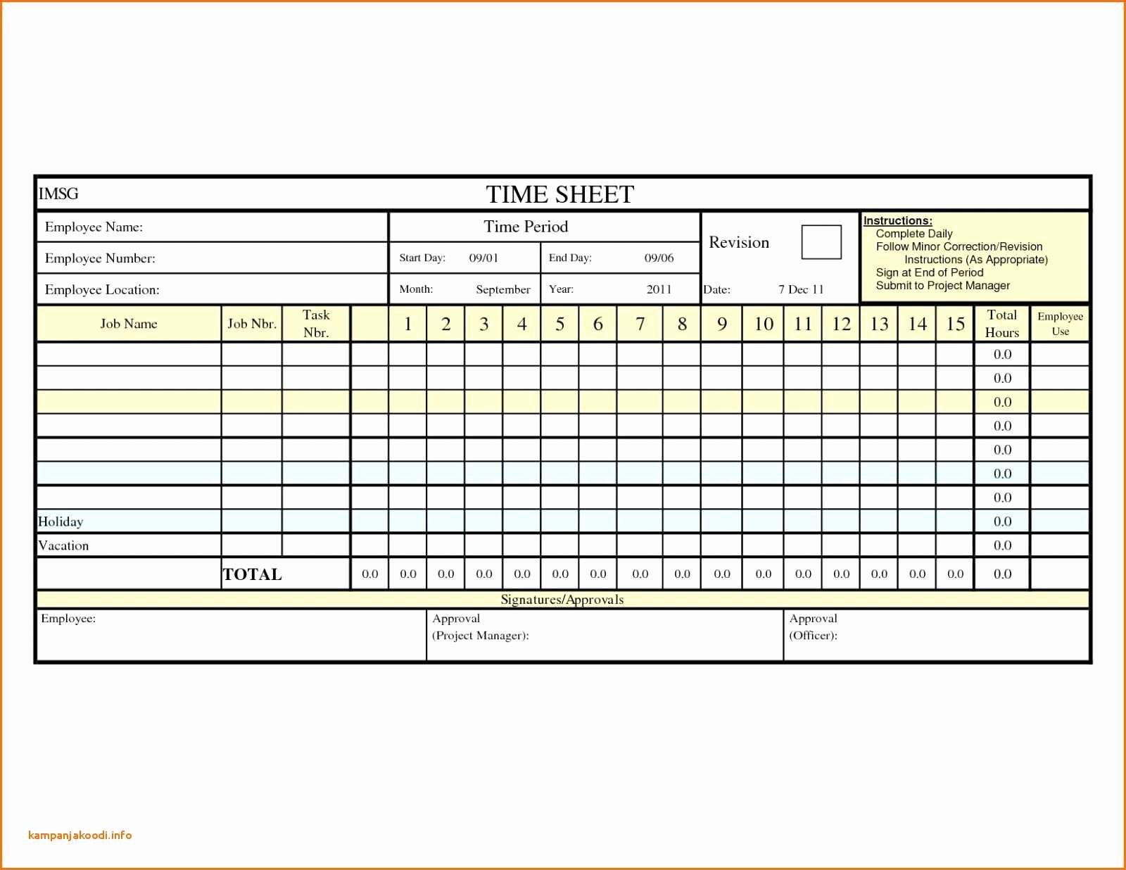 Time Tracking Excel Template Unique Employee Time Tracking Excel Template Tracking Spreadshee