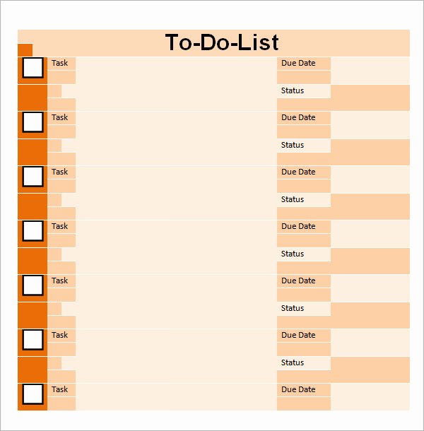 To Do Checklist Template Beautiful 17 Sample to Do List Templates Download for Free