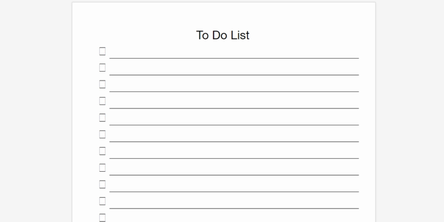 To Do Checklist Template Unique Every to Do List Template You’ll Ever Need