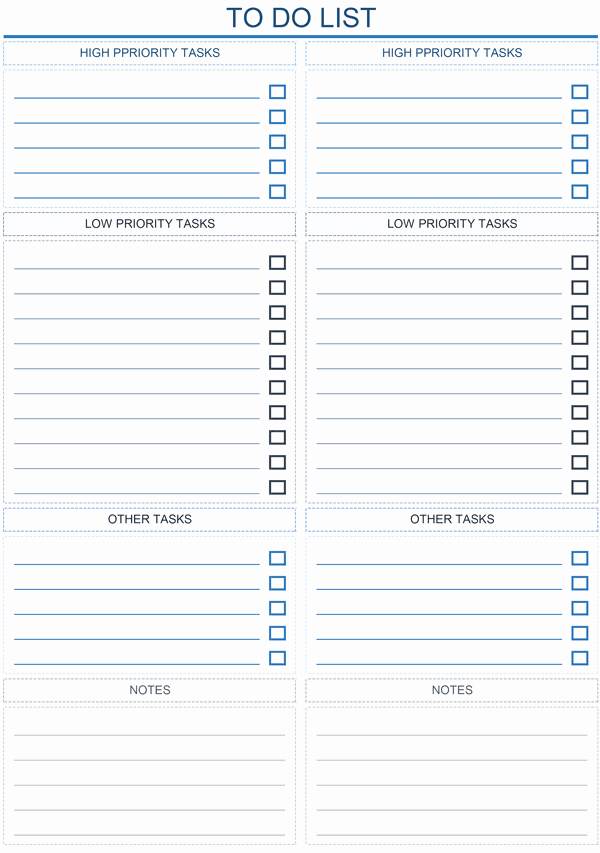 To Do Checklist Template Unique to Do List Templates for Excel