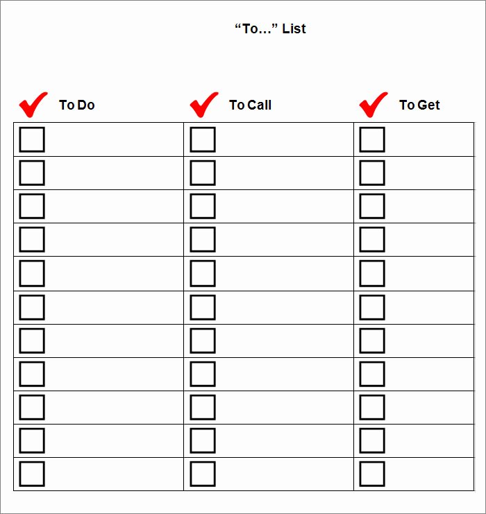 To Do List Template Free Awesome to Do List Template Free Templates