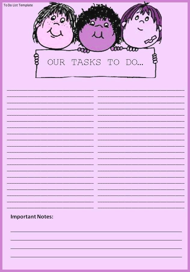 To Do List Template Free Luxury to Do List Template