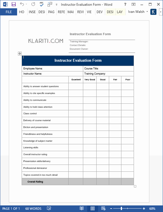 Training Course Design Template Fresh Training Plan Template – 20 Page Word &amp; 14 Excel forms