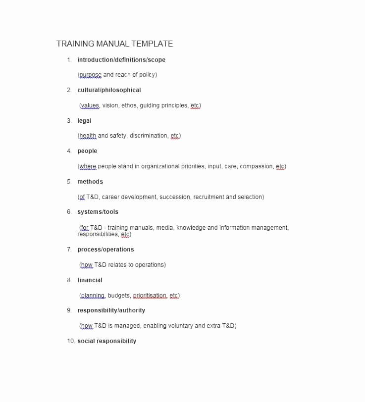 Training Manual Template Microsoft Word Elegant Training Manual 40 Free Templates &amp; Examples In Ms Word