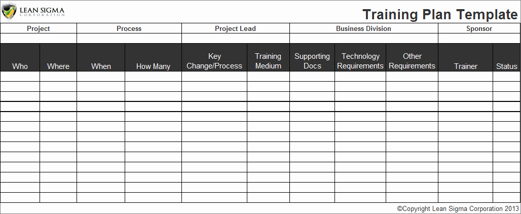 Training Schedule Template Excel Elegant Employee Training Plan Template