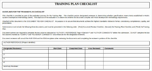 Training Schedule Template Excel Luxury Training Checklist Template 15 Free Word Excel Pdf