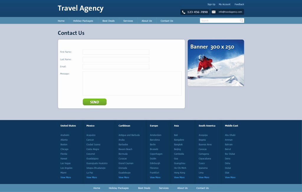 Travel Agency Web Template Best Of Free Travel Agency Website Template
