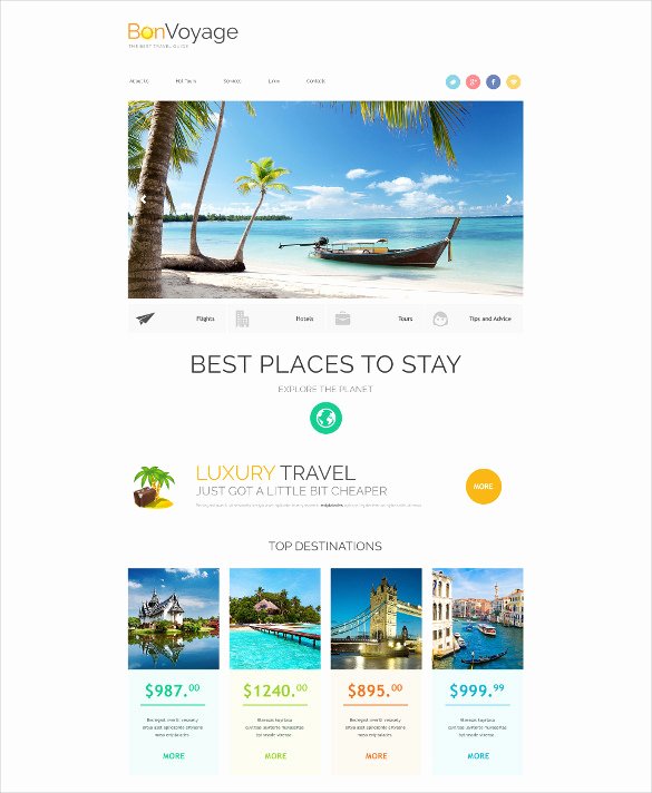Travel Agency Web Template Lovely Best Premium Travel Agency Templates top Free themes for