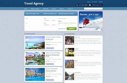Travel Agency Web Template Lovely Travel Website Template