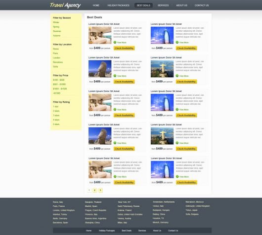 Travel Agency Website Template Inspirational Travel Website Template