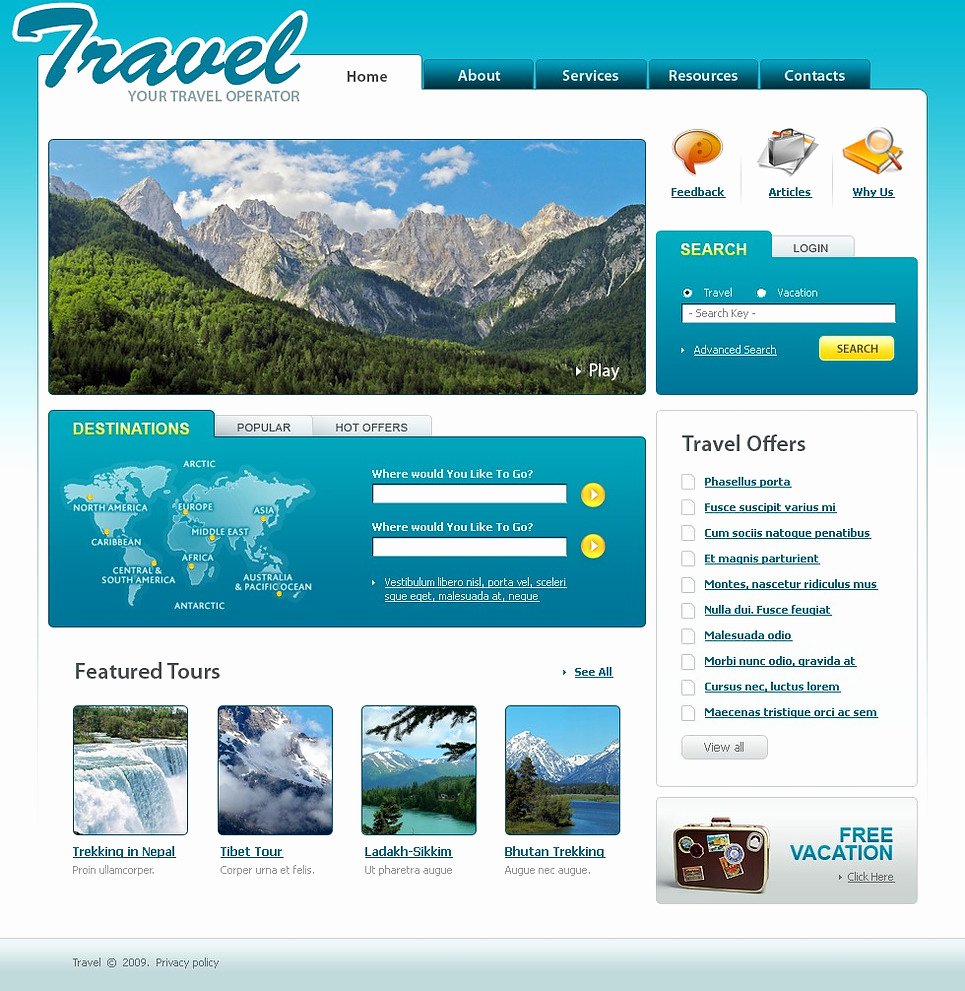 Travel Agent Website Template Fresh Travel Agency Website Template