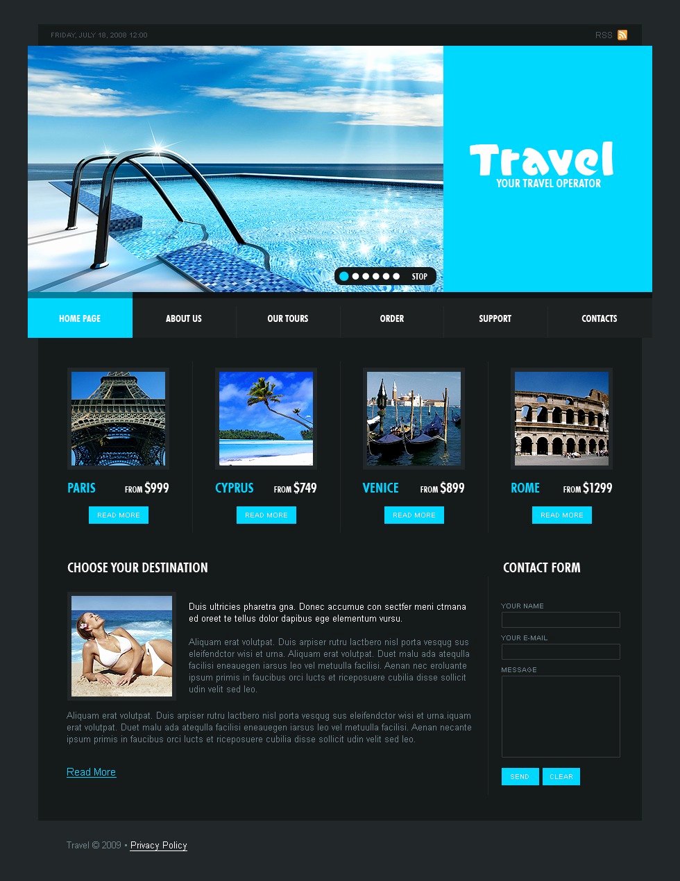 Travel Agent Website Template New Travel Agency Website Template