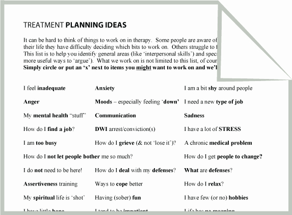 Treatment Plan Template Mental Health Best Of Mental Health Treatment Planning Ideas Worksheet Google