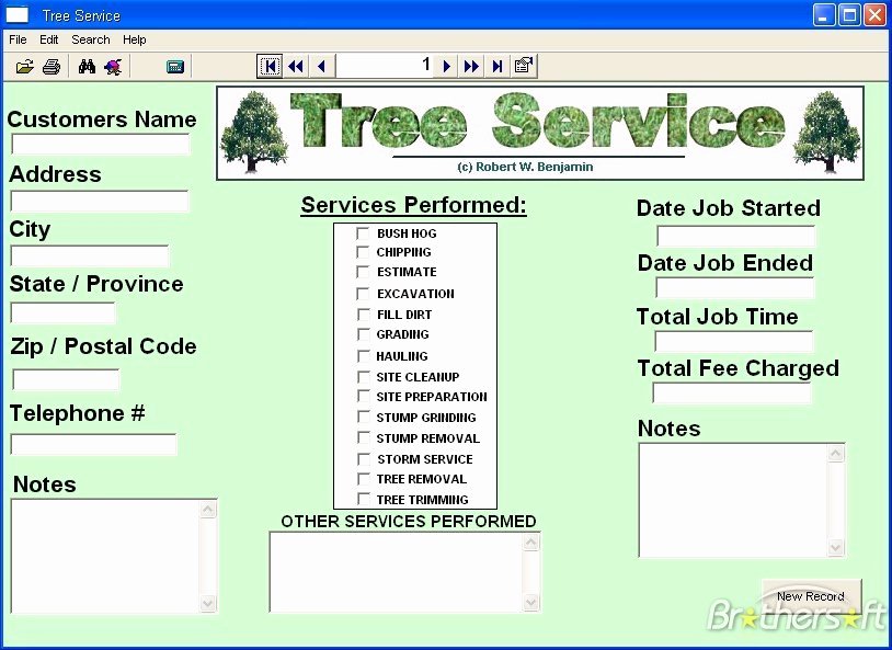 Tree Trimming Estimate Template Elegant software for A Small Tree Service Business Cutting