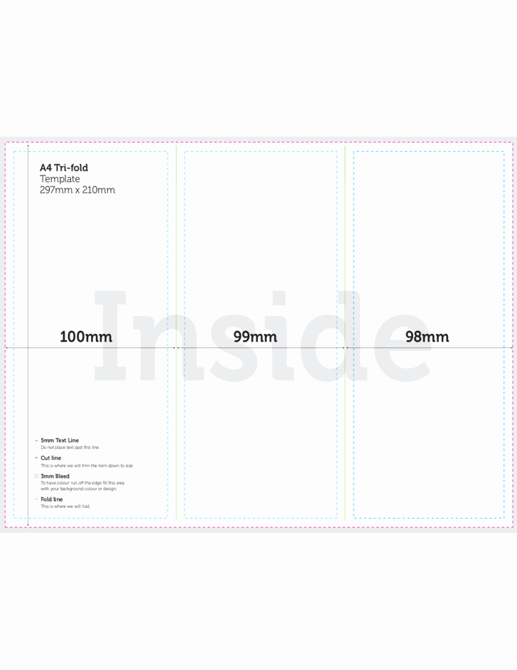 Tri Fold Brochure Free Template Lovely A4 Tri Fold Brochure Template Csoforumfo