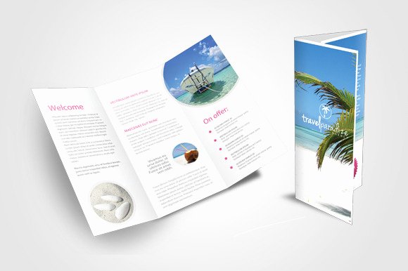 Tri Fold Travel Brochure Template Fresh Travel Agency Tri Fold Brochure Templates On Creative Market
