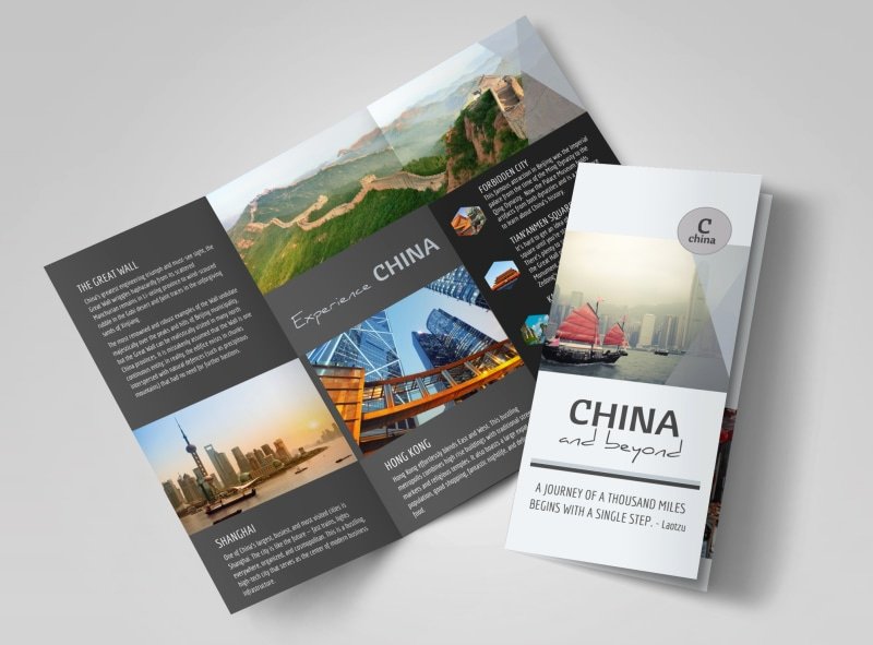 Tri Fold Travel Brochure Template Inspirational China Travel Tri Fold Brochure Template