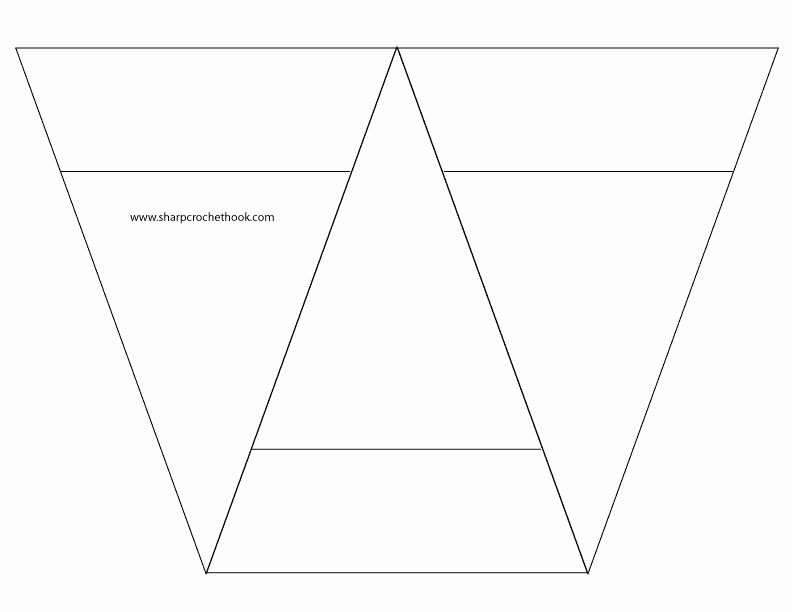 Triangle Banner Template Free Inspirational Advent Banner with Printable Template for 3 Triangles Per