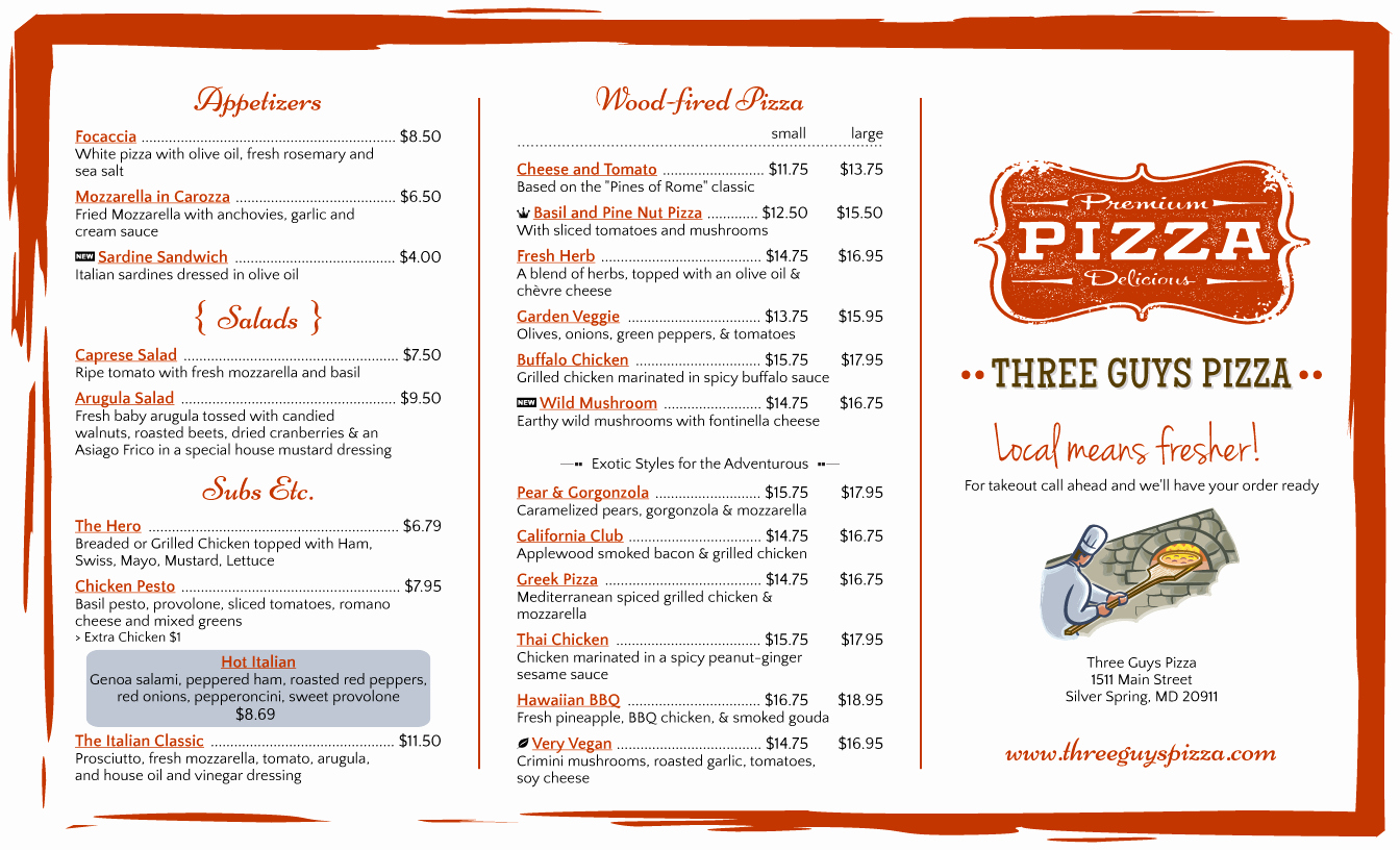 Trifold Menu Template Free Lovely Menu Design Samples From Imenupro More Than Just Templates