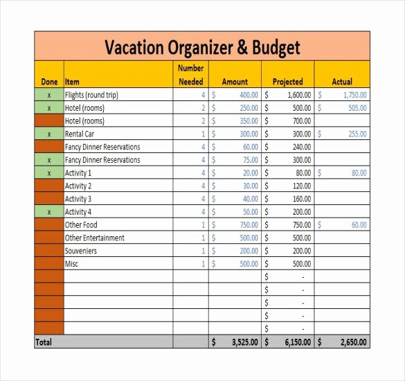 Trip Planner Template Excel Beautiful Bud Ledger Template