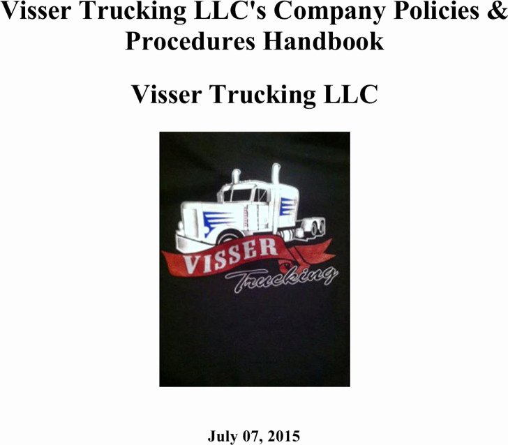 Trucking Company Safety Policy Template Fresh 6 Pany Policy Templates Free Download