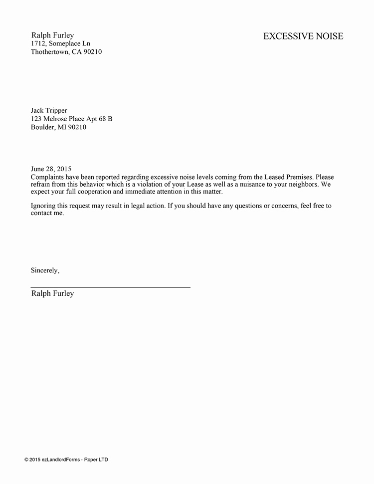 Unauthorized Tenant Letter Template Awesome Unauthorized Tenant Letter Template