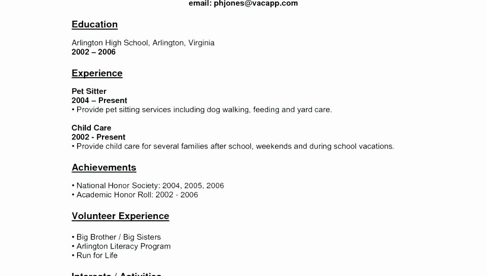 Undergraduate Resume Template Word Unique Sample Resumes for Teens It Student Resume Sample Resume