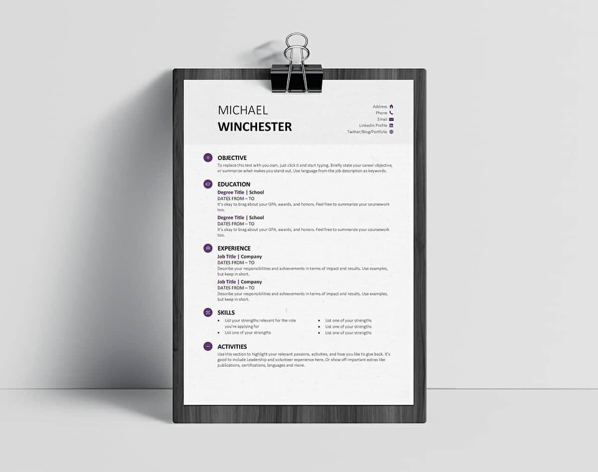 Undergraduate Resume Template Word Unique Student Resume Templates 15 Examples You Can Download and