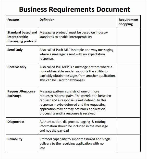 Use Case Documentation Template Lovely 7 Business Requirements Document Templates Pdf Word
