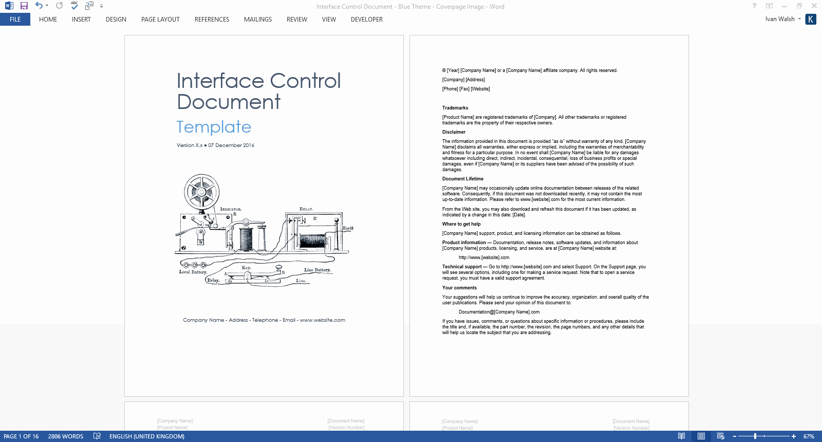 Use Case Documentation Template Lovely Interface Control Document – Download Ms Word Template