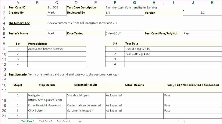 Use Case Testing Template Fresh 8 Test Script Template Excel Exceltemplates Exceltemplates