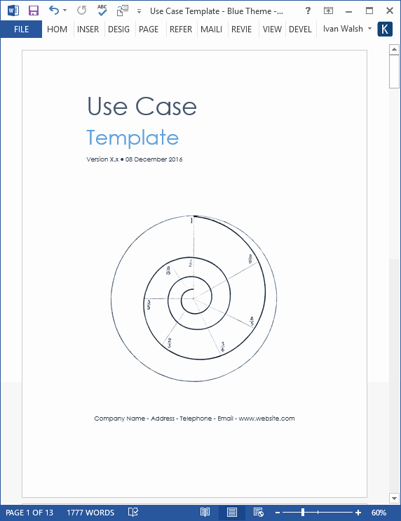 Use Cases Document Template Unique Use Case Template – Ms Word &amp; Visio Templates