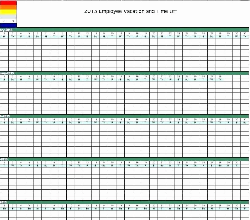 Vacation Calendar Template 2015 Lovely Employee Vacation Tracking Calendar Excel Template 2015