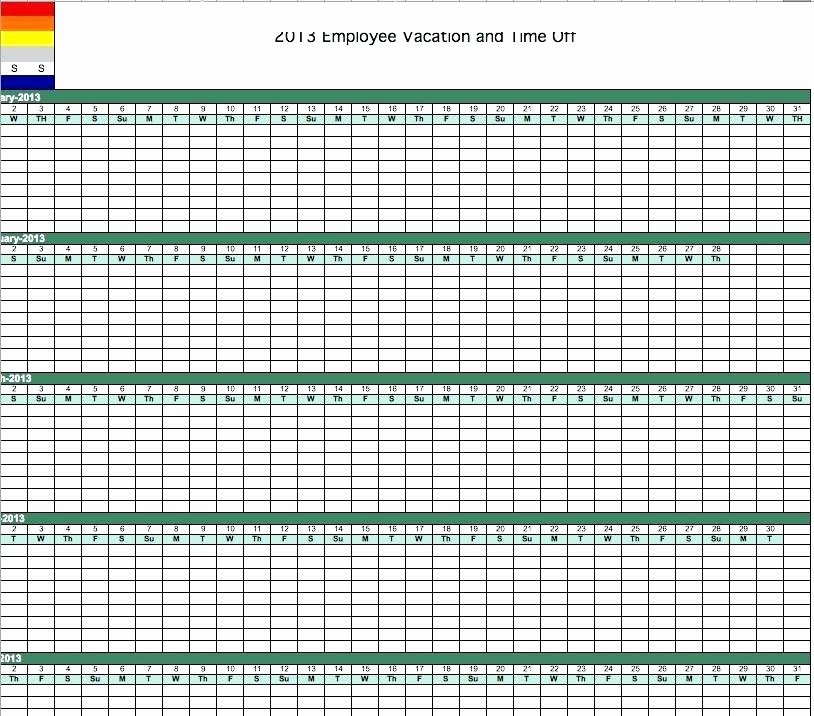 Vacation Calendar Template 2017 Lovely Annual Leave Calendar Excel Template Yearly Vacation