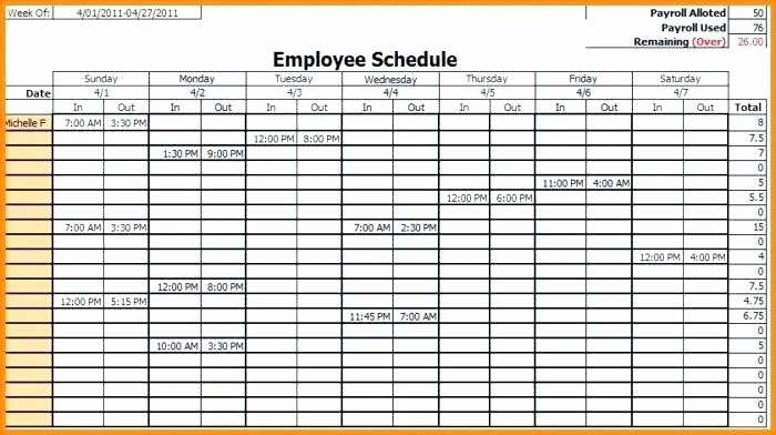 Vacation Calendar Template 2017 Lovely Employee Calendar Template Work Week Schedule Printable
