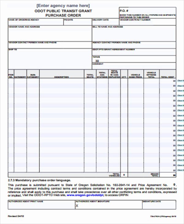 Vehicle Purchase order Template Luxury 10 Sample Vehicle order forms