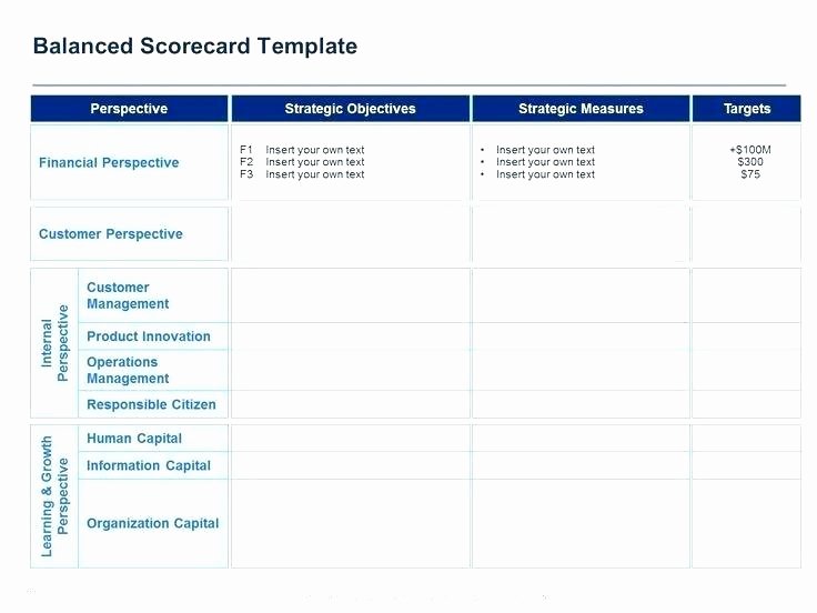 Vendor Scorecard Template Excel New Balanced Scorecard Excel Sample Vendor Scorecard Excel