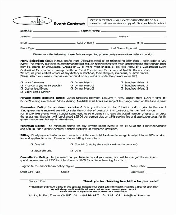Venue Rental Agreement Template New event Contract Sample – Administrativelawjudgefo