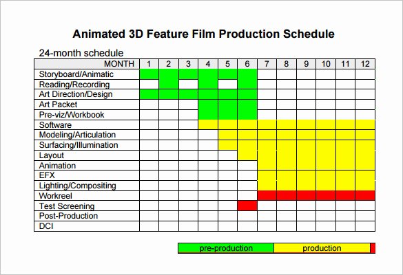 Video Production Schedule Template Lovely Video Production Schedule Template